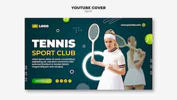 Kostenlose PSD flaches design-tennis-vorlage