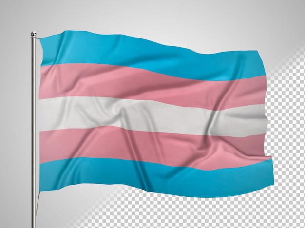 Flagge des trans-stolzes.