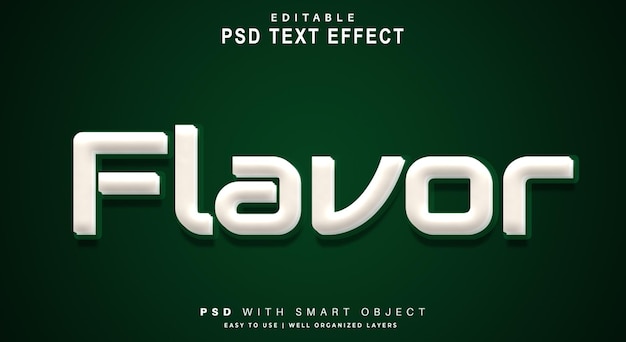 Flavour-text-effekt. bearbeitbares text-smart-objekt