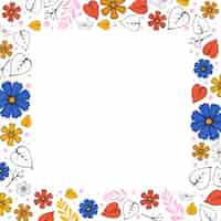 Kostenlose PSD floral frame