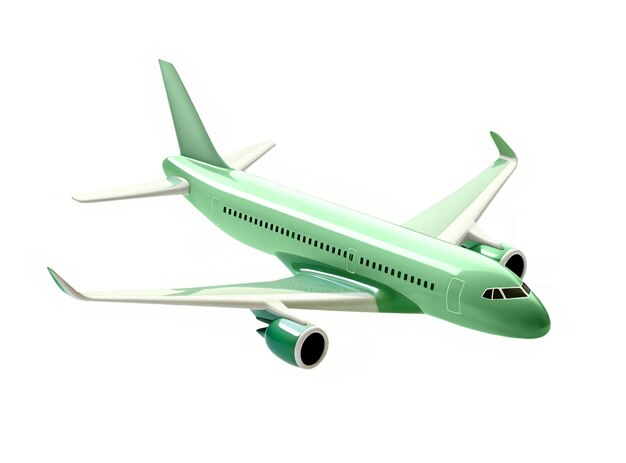 Flugzeug, das isoliert fliegt