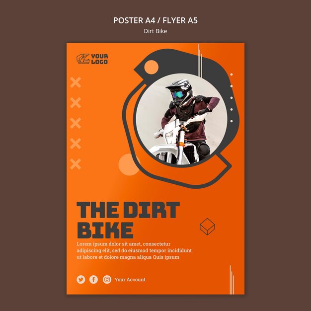 Flyer Dirt Bike Vorlage