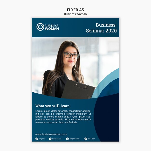 Flyer Konzept für Business-Vorlage