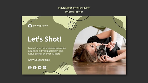 Fotograf Studio Banner Vorlage