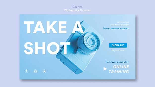 Fotografie-Konzept-Banner-Vorlage