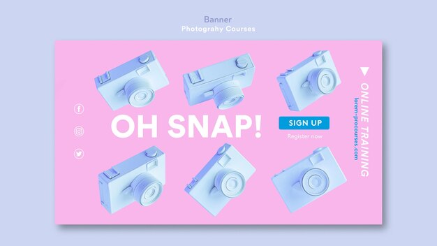 Fotografie-Konzept-Banner-Vorlage