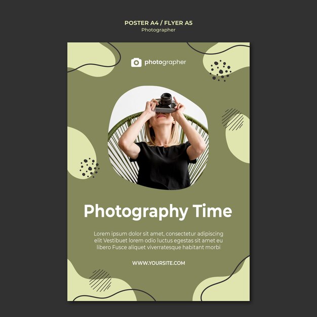 Fotografie Zeit Flyer Vorlage