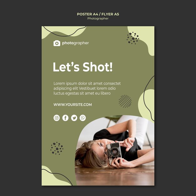 Fotostudio Flyer Vorlage