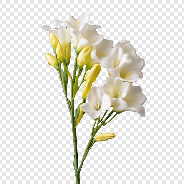 Kostenlose PSD freesia-blumen auf durchsichtigem hintergrund