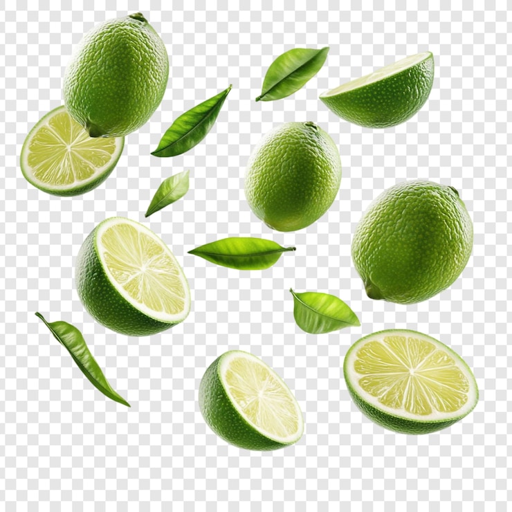 Kostenlose PSD frische limetten fallen