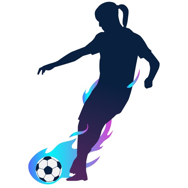 Fußball-Spieler-Silhouette