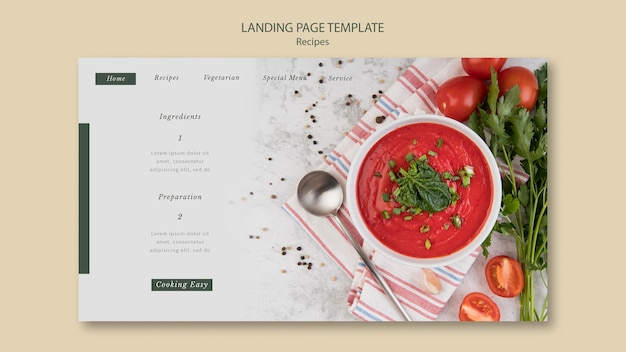 Gazpacho landing page web template