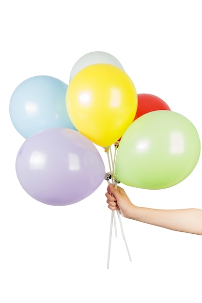 Kostenlose PSD geburtstagsballons dekoration isoliert