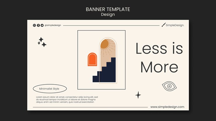 Kostenlose PSD geometrische banner-design-vorlage