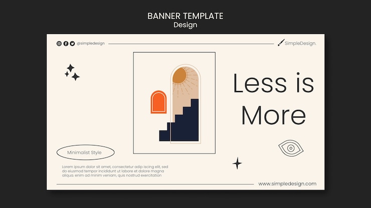 Kostenlose PSD geometrische banner-design-vorlage