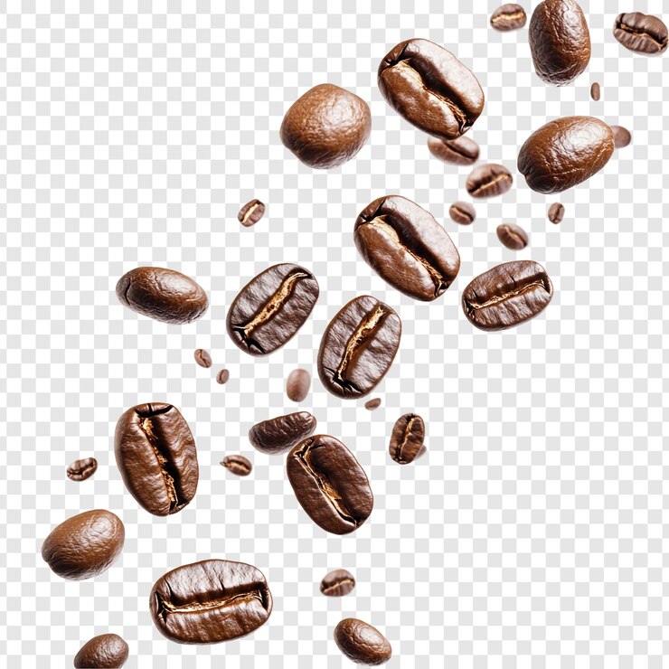 Kostenlose PSD geröstete kaffeebohnen, die aromatisch und reichhaltig fallen