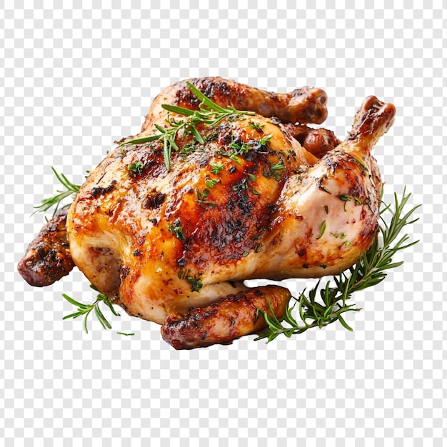 Geröstetes Huhn mit Rosmarin und Kräutern