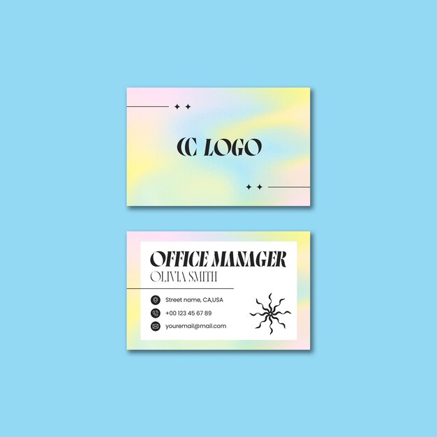 Geschäftsvorlage für flaches Design