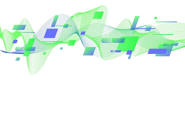 Kostenlose PSD gewellter rand mit geometrischen formen