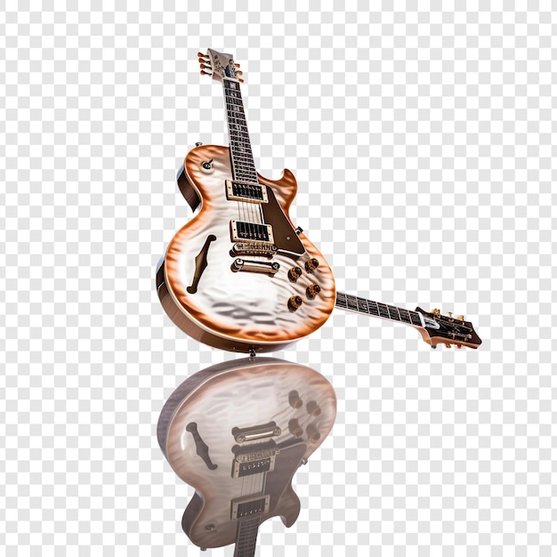 Kostenlose PSD gitarre isoliert auf transparentem hintergrund