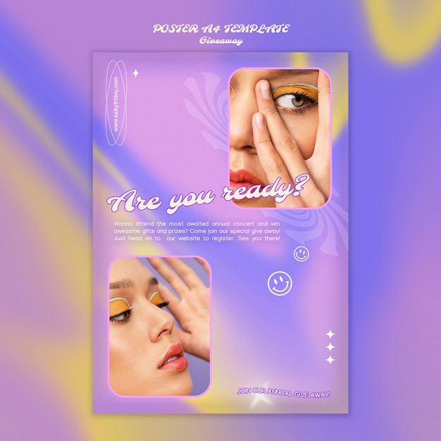 Giveaway-Poster-Template-Design