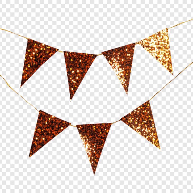 Glitzerndes goldbraunes Dreieck