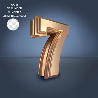 Gold 3d nummer 7