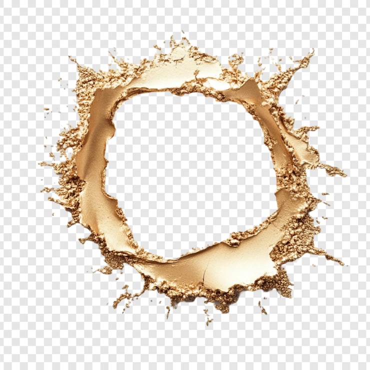 Kostenlose PSD golden circle abstract hintergrund ein spritzer luxus