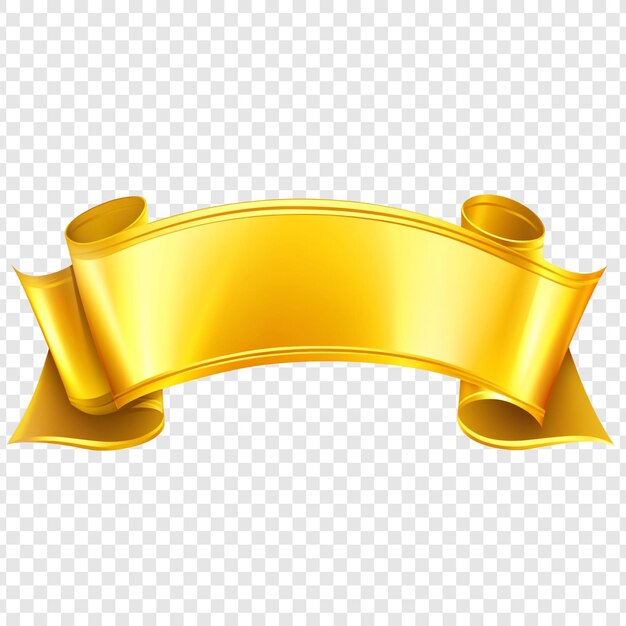 Golden Ribbon Banner Elegantes Design für Preisverleihungen oder Ankündigungen