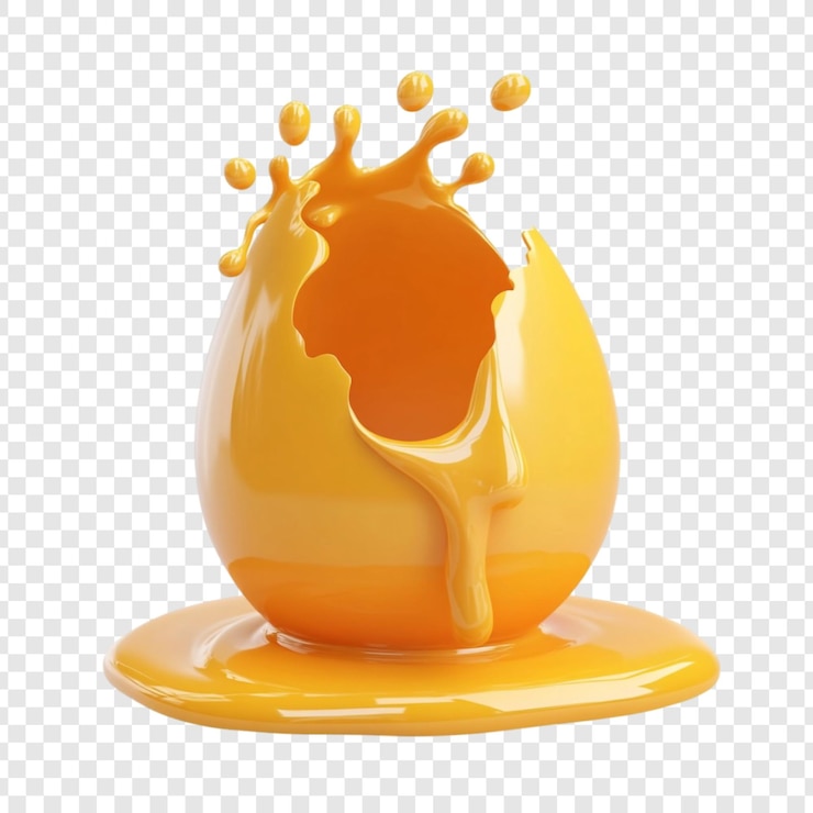 Kostenlose PSD goldene eier explodieren in einem entzückenden gelben splash freudige osterüberraschung