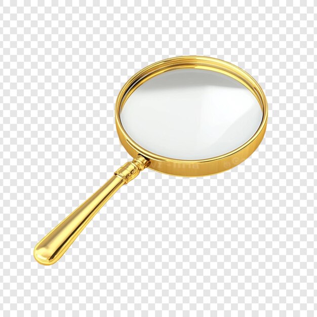 Goldene Lupe zur Detailuntersuchung