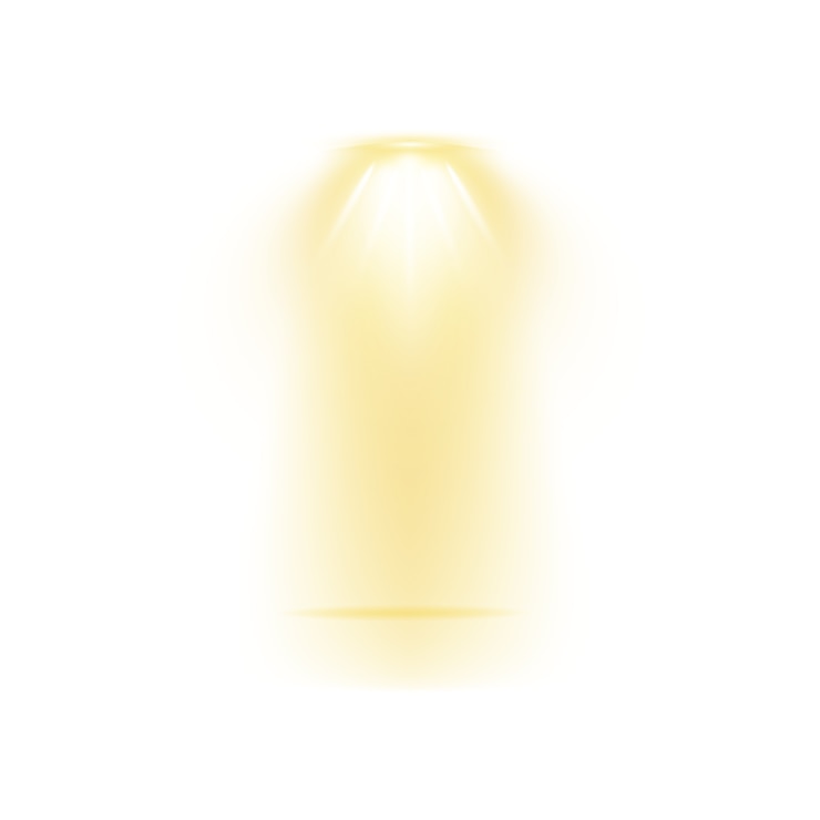 Kostenlose PSD goldener lichtstrahl-effekt