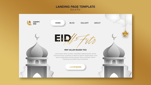 Gradient-eid al-fitr-vorlage