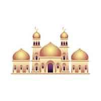 Kostenlose PSD gradient-moschee-illustration