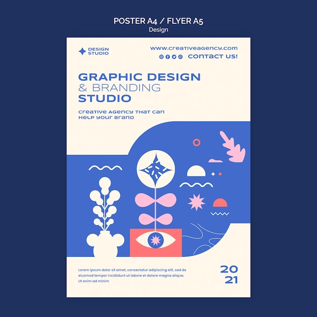 Grafikdesign-plakatschablone