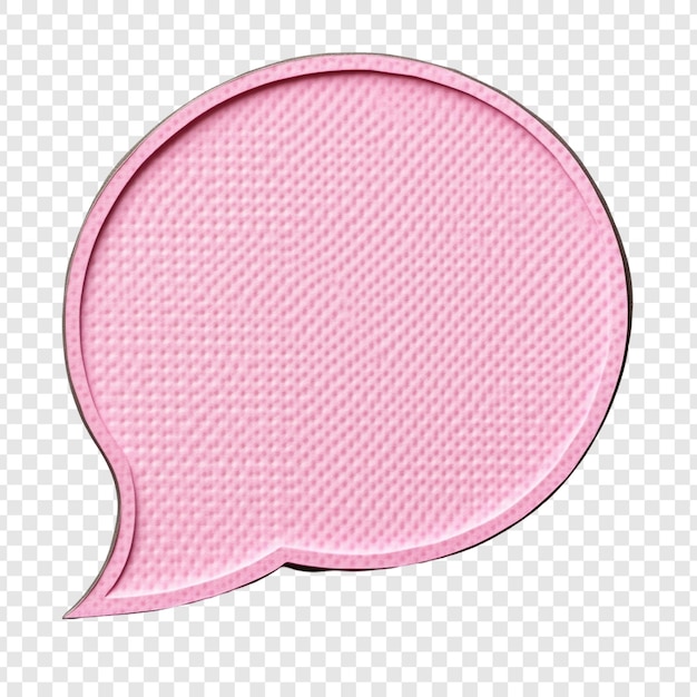 Grafisches Designelement mit Pink Speech Bubble