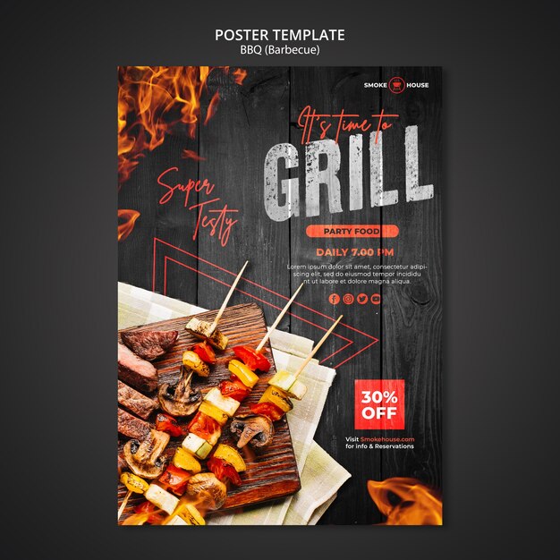 Grillhaus Druckvorlage