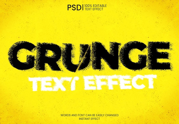 Kostenlose PSD grunge-texteffekt