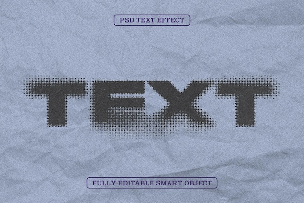 Halftone-Editierbare Texteffekt