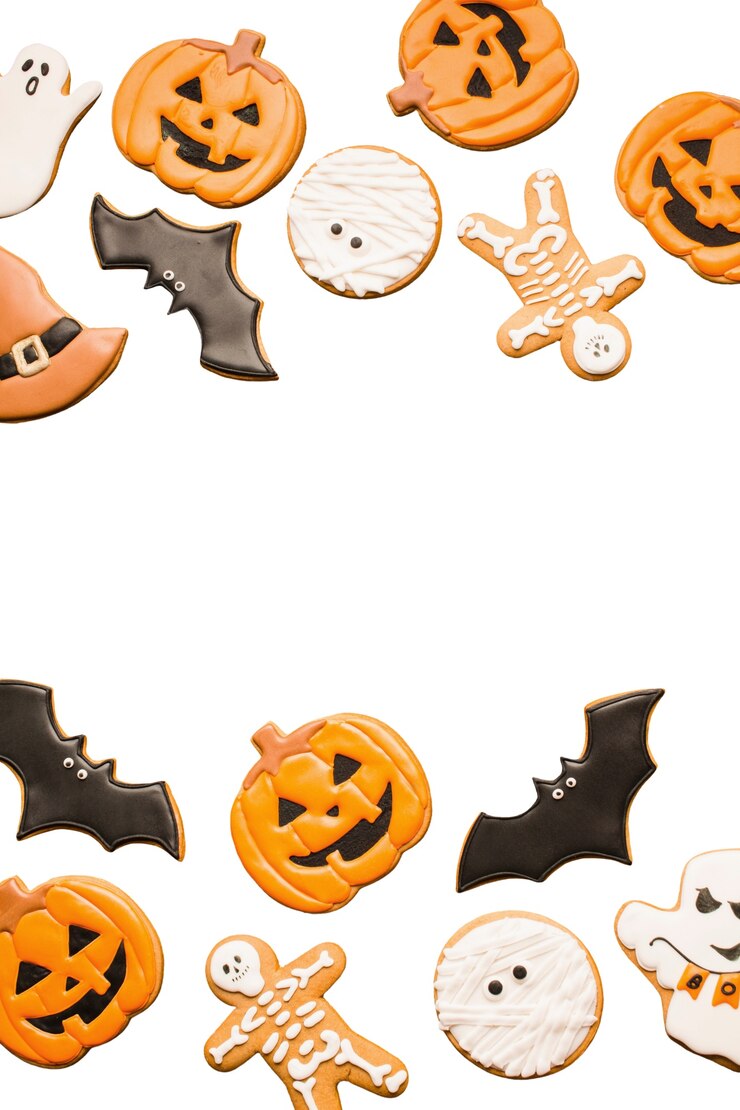 Kostenlose PSD halloween-kuchen-design isoliert