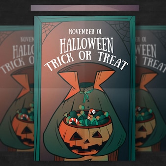 Halloween party flyer vorlage