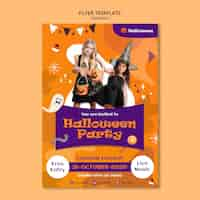 Kostenlose PSD halloween party flyer vorlage