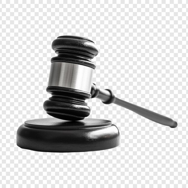 Hammer auf Schallblock Symbol für Gerechtigkeit und Recht