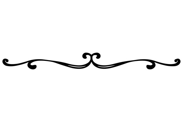 Handgezeichnete Ornament-Teiler-Illustration