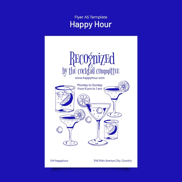 Happy-Hour-Vorlage-Design