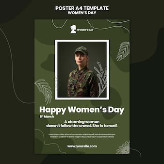 Happy women's day poster vorlage