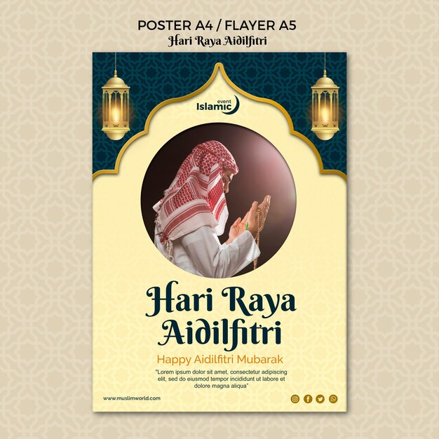Hari Raya Aidilfitri Poster Thema