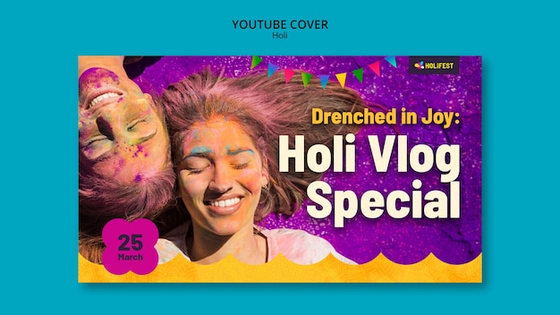 Kostenlose PSD holi-vorlagen-design.