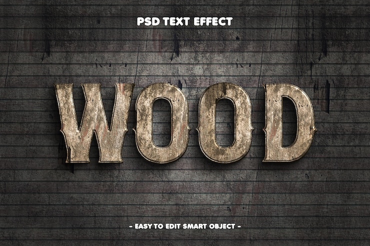 Kostenlose PSD holztexteffekt