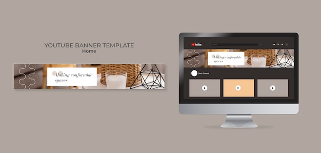 Kostenlose PSD home-design-banner für youtube